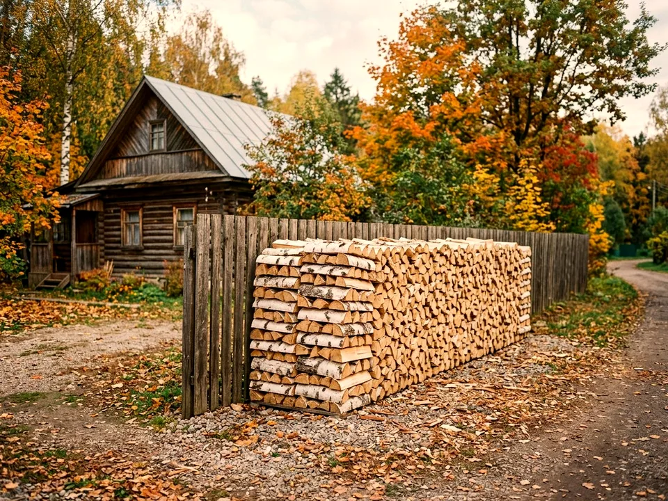 Дуб + укладка в дровник, Поварово, проезд Ольховая, 32