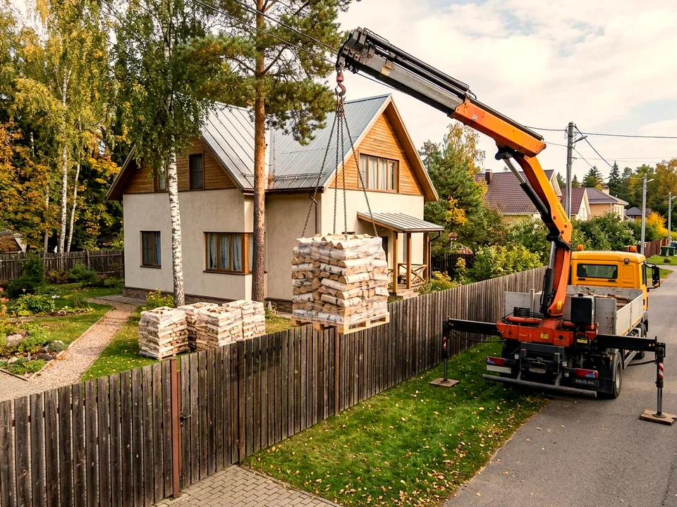 Круговая поленница holzhausen, Поварово, переулок Сосновая, 33